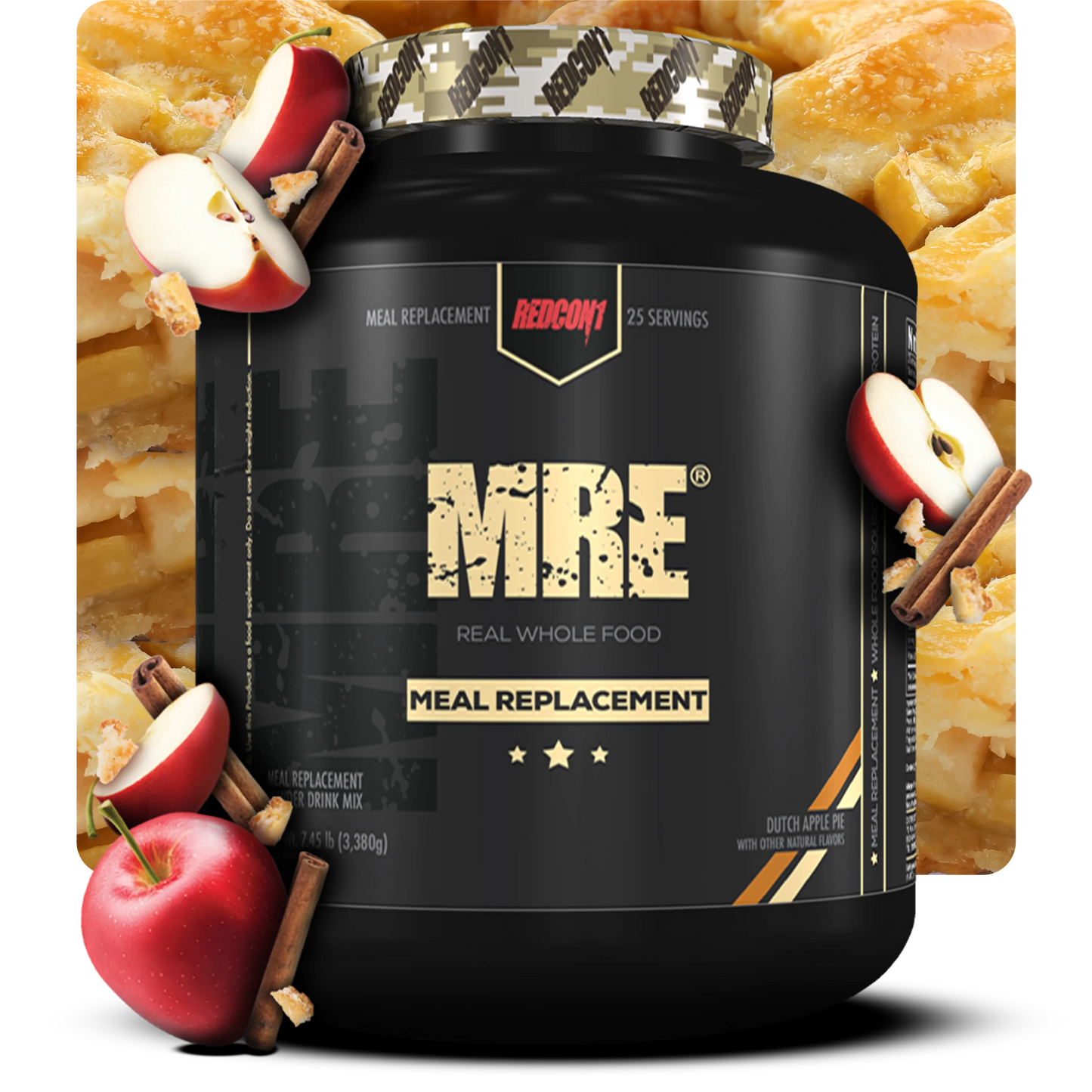 REDCON1 MRE 7 LBS DUTCH APPLE PIE 25 SERVINGS