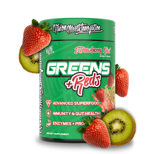 VMI SPORTS GREENS & REDS STRAWBERRY KIWI 30 SERVINGS