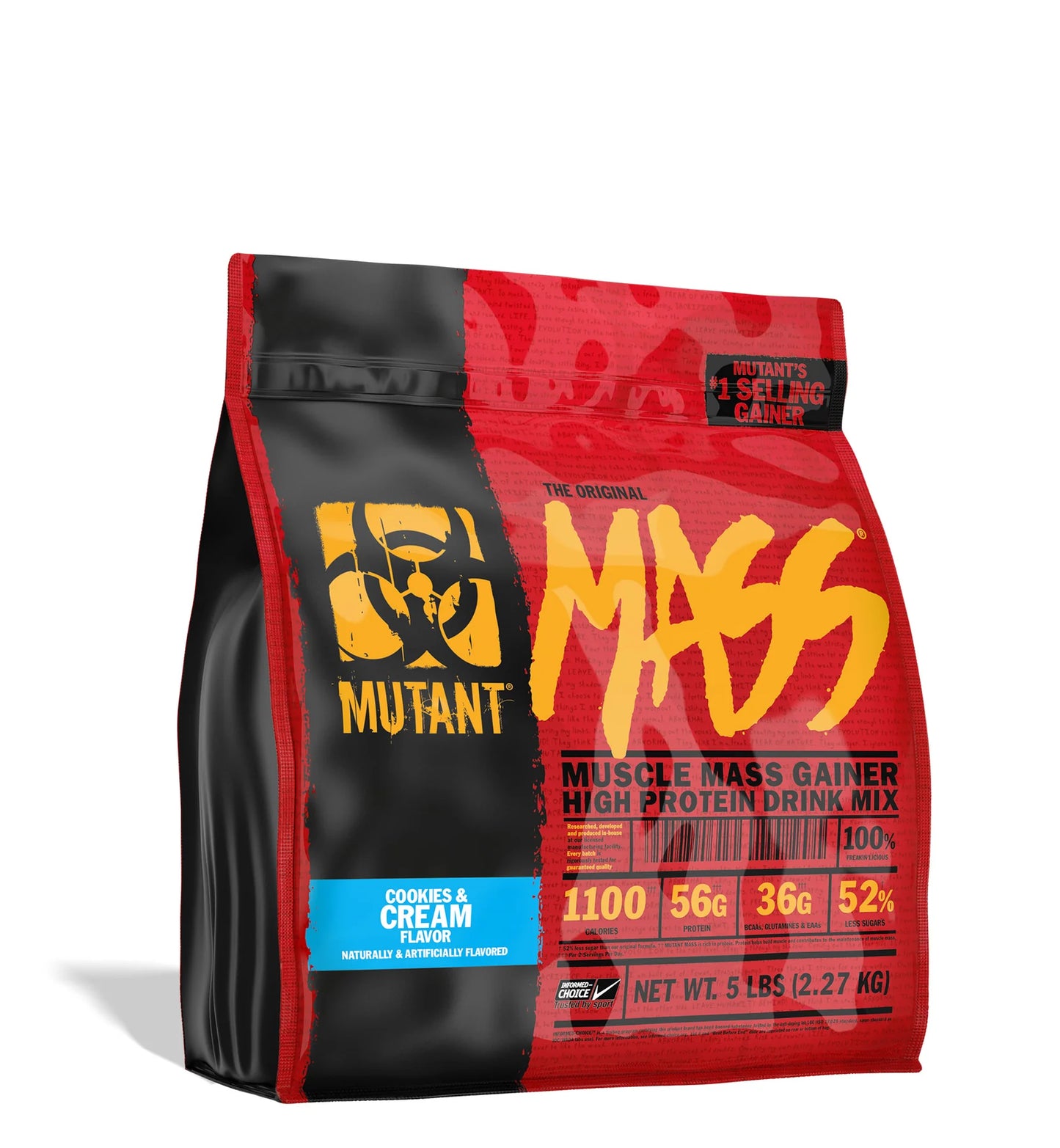 MUTANT MASS 5LB COOKIES & CREAM   16 SERVINGS