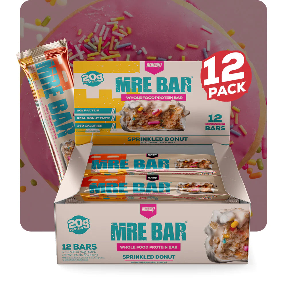 REDCON1 MRE BAR 12-20g SPRINKLED DONUT 12 BARS PER BOX