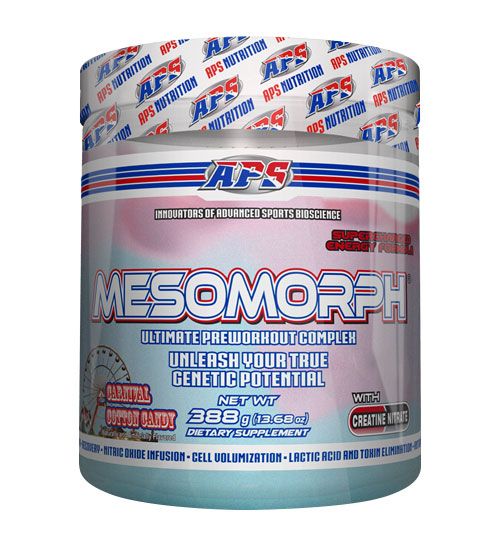 APS MESOMORPH V3 NON DMAA 388g CARNIVAL COTTON CANDY 25 SERVINGS