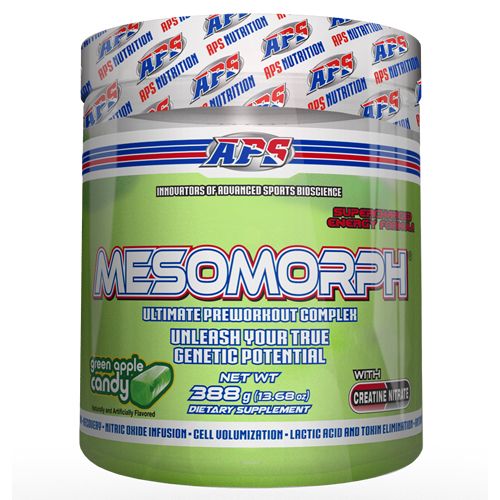 APS MESOMORPH V3 NON DMAA 388g GREEN APPLE CANDY 25 SERVINGS