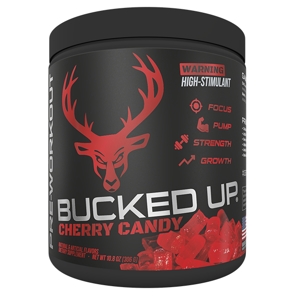 BUCKED UP PRE WORKOUT CHERRY HARD CANDY 30 SERVINGS