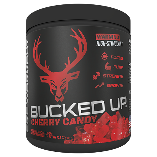 BUCKED UP PRE WORKOUT CHERRY HARD CANDY 30 SERVINGS