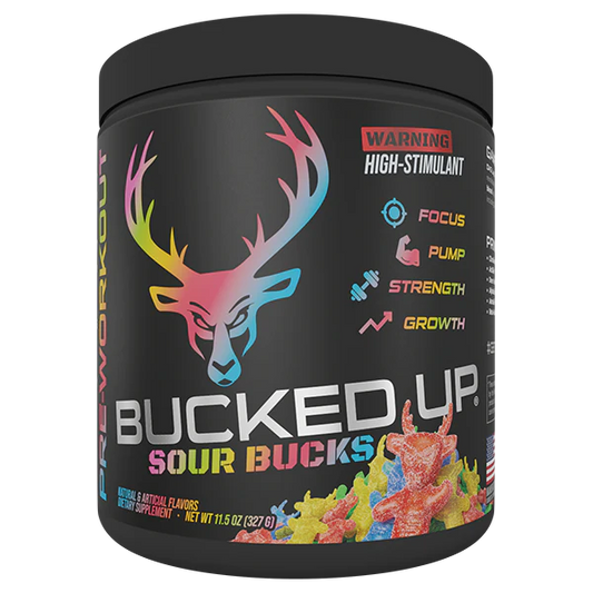 BUCKED UP PRE WORKOUT SOUR BUCK 30 SERVINGS