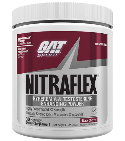 GAT NITRAFLEX 300g BLACK CHERRY 30 SERVINGS