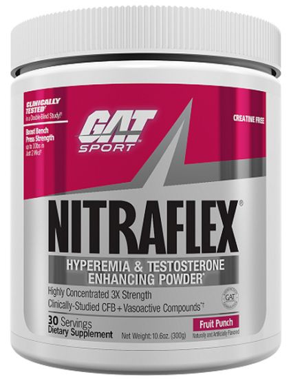 GAT NITRAFLEX 300g FRUIT PUNCH 30 SERVINGS