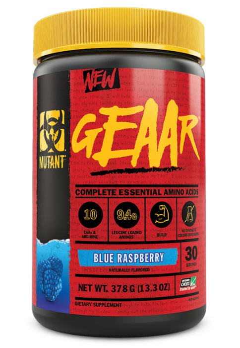 MUTANT GEAAR 378G BLUE RASPBERRY 30 SERVINGS