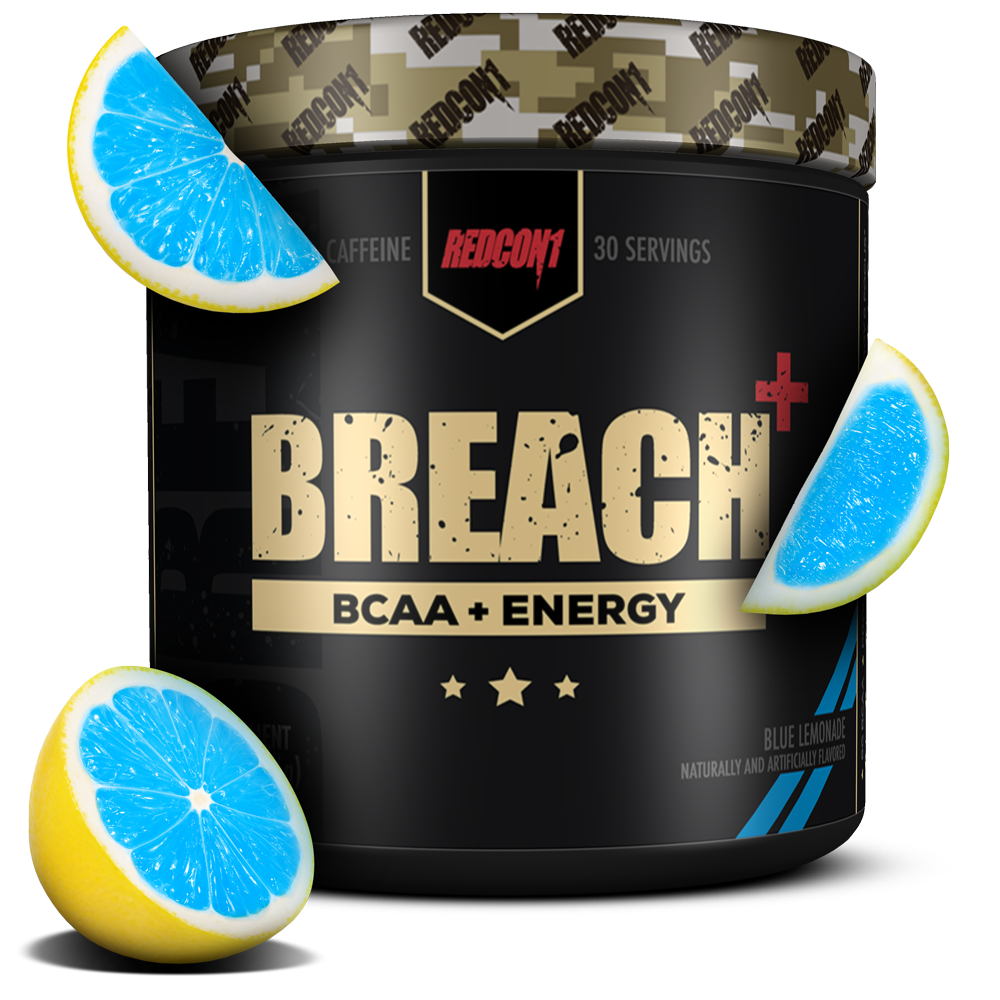 REDCON1  BREACH BCAA + ENERGY  BLUE LEMONADE 30 SERVINGS