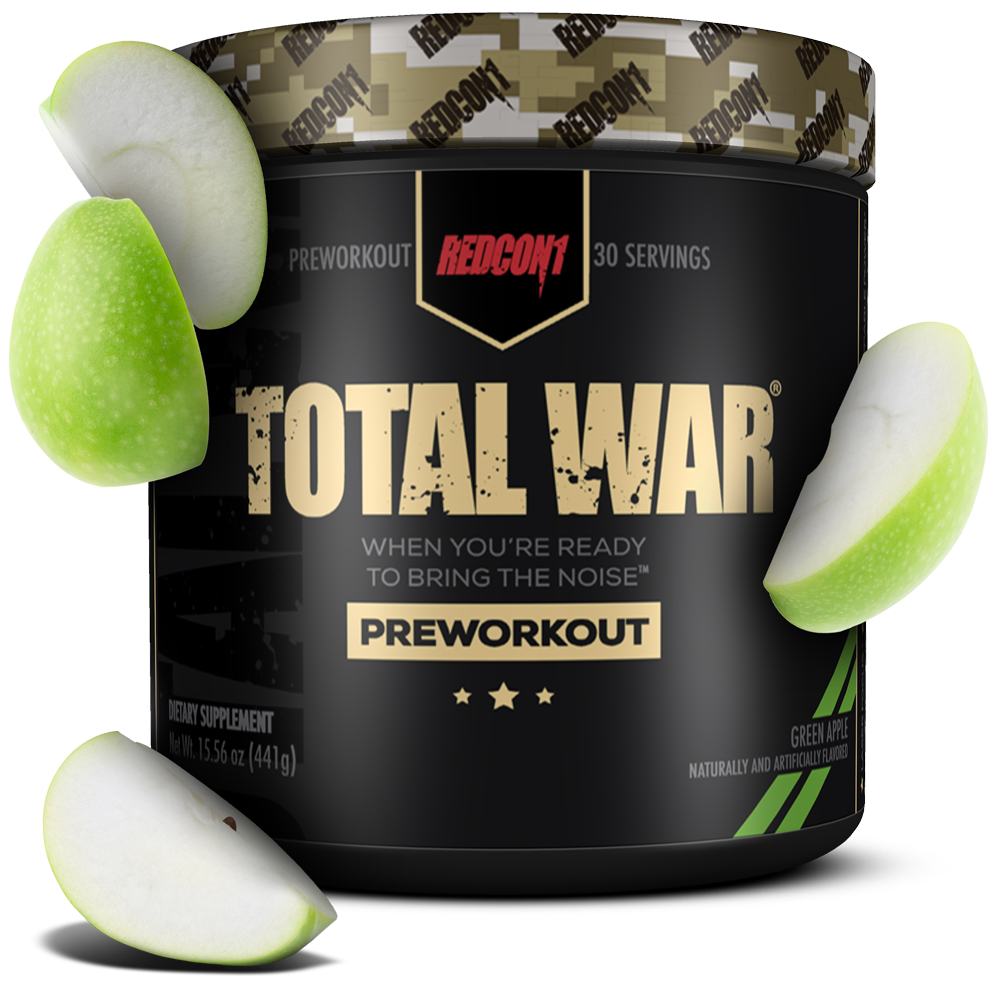 REDCON1  TOTAL WAR GREEN APPLE   30 SERVINGS